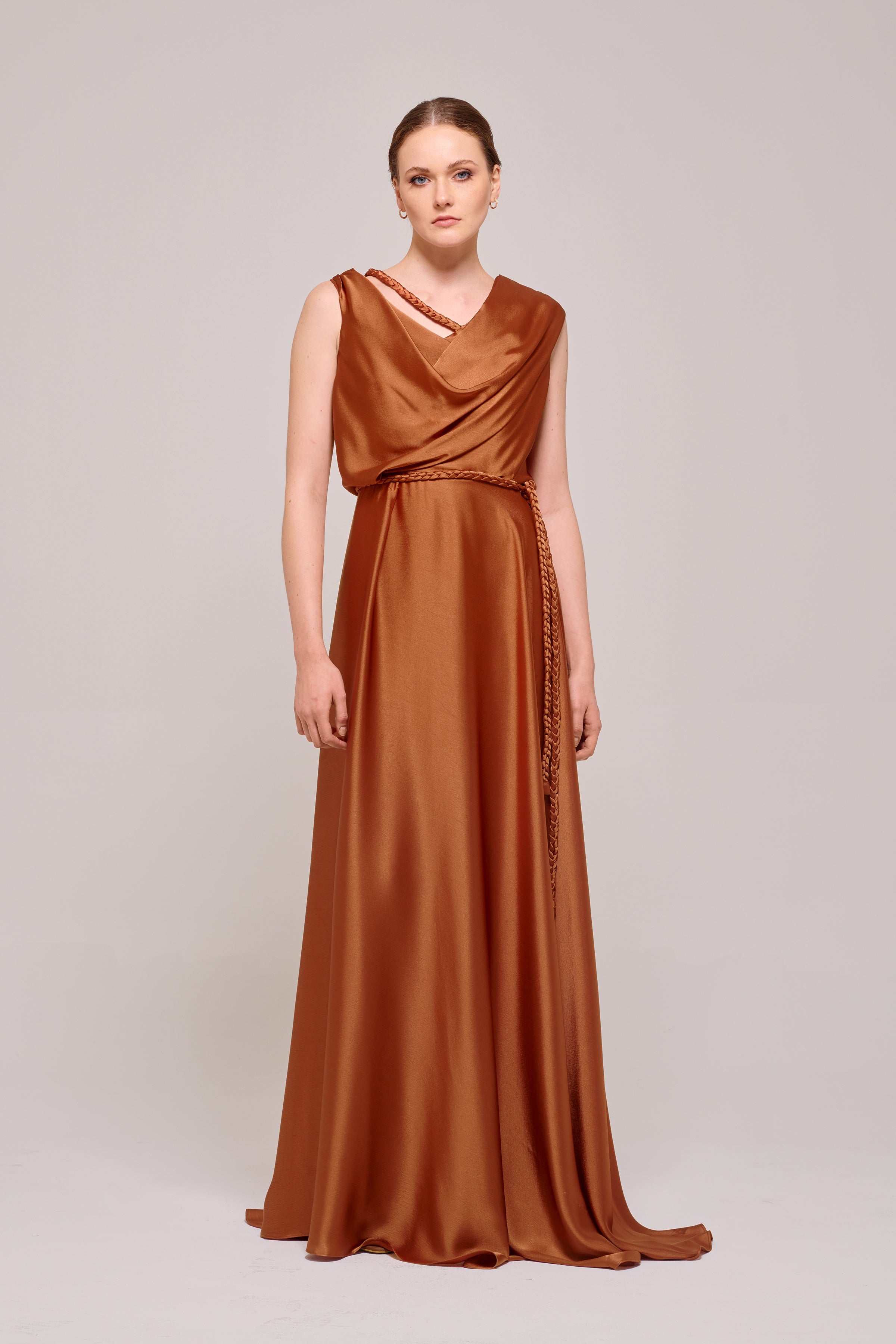 bronze color dress
